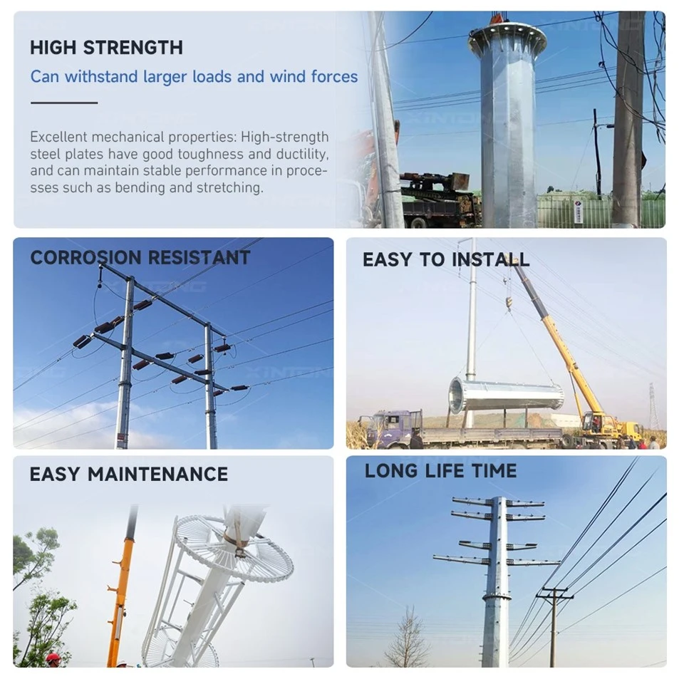 Steel Power Transmission Pole high quality Steel Power Transmission Pole high quality