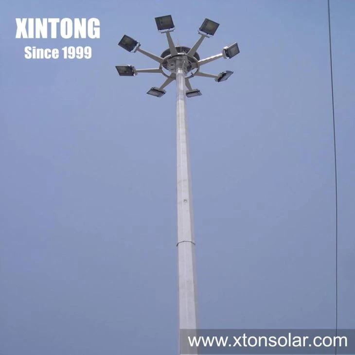 15m Polygon High Mast Light Pole Vehicle Manufacturer