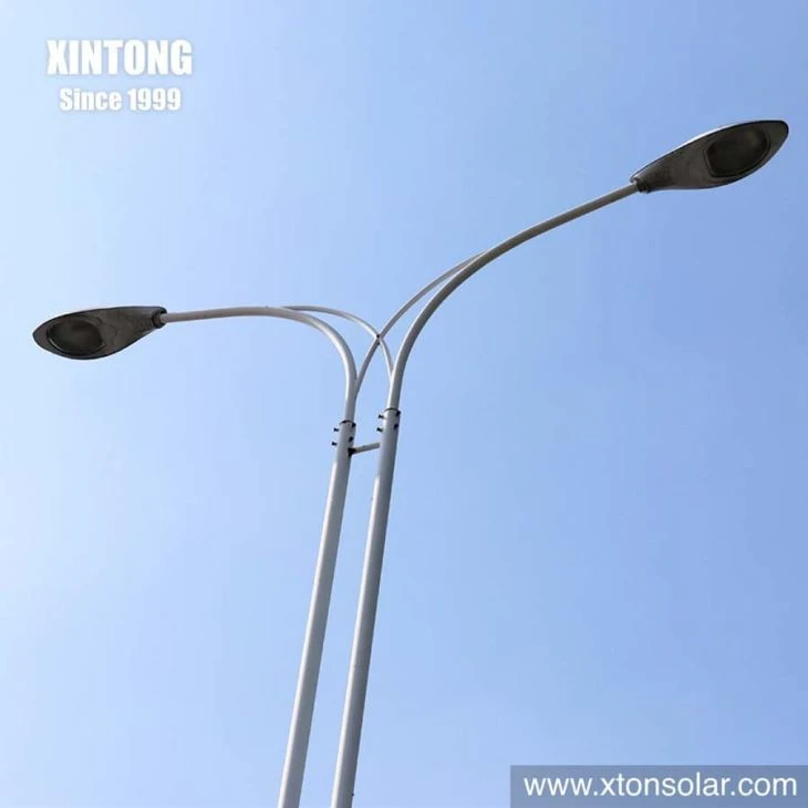 9M Double Arms Street Light Pole CAD Design