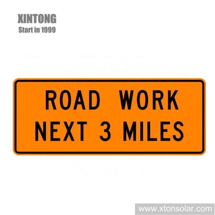 Rectangle Traffic Warning Sign